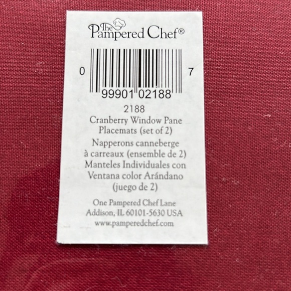 10 Pampered Chef cranberry window pane placements - Picture 4 of 4